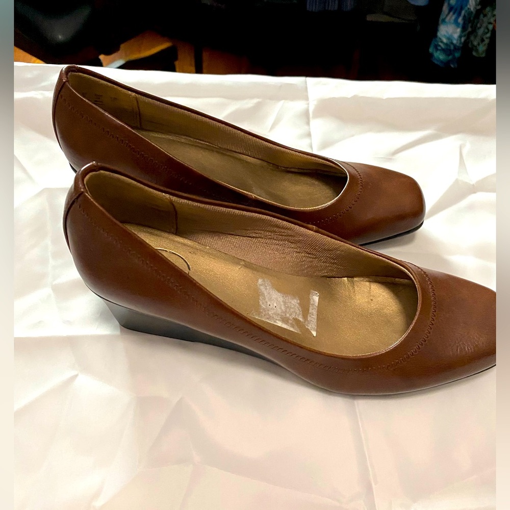 EUC LifeStride Comfort Brown Wedges